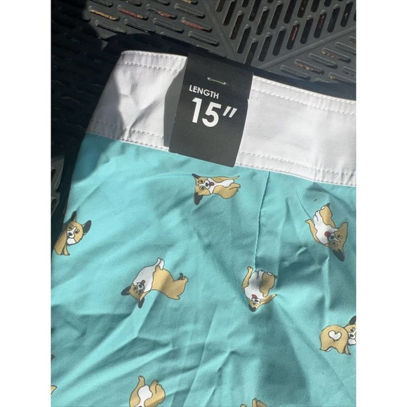 NWT Hot Topic Midnight Hour Corgi Swim Trunks Size 36 - Picture 6 of 6